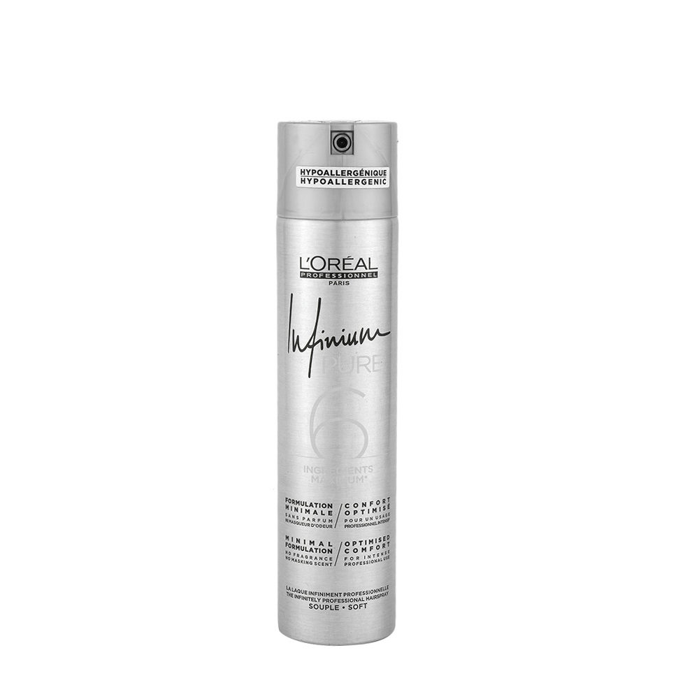 L'Oreal Hairspray Infinium Pure Soft 300ml - light hold hairspray