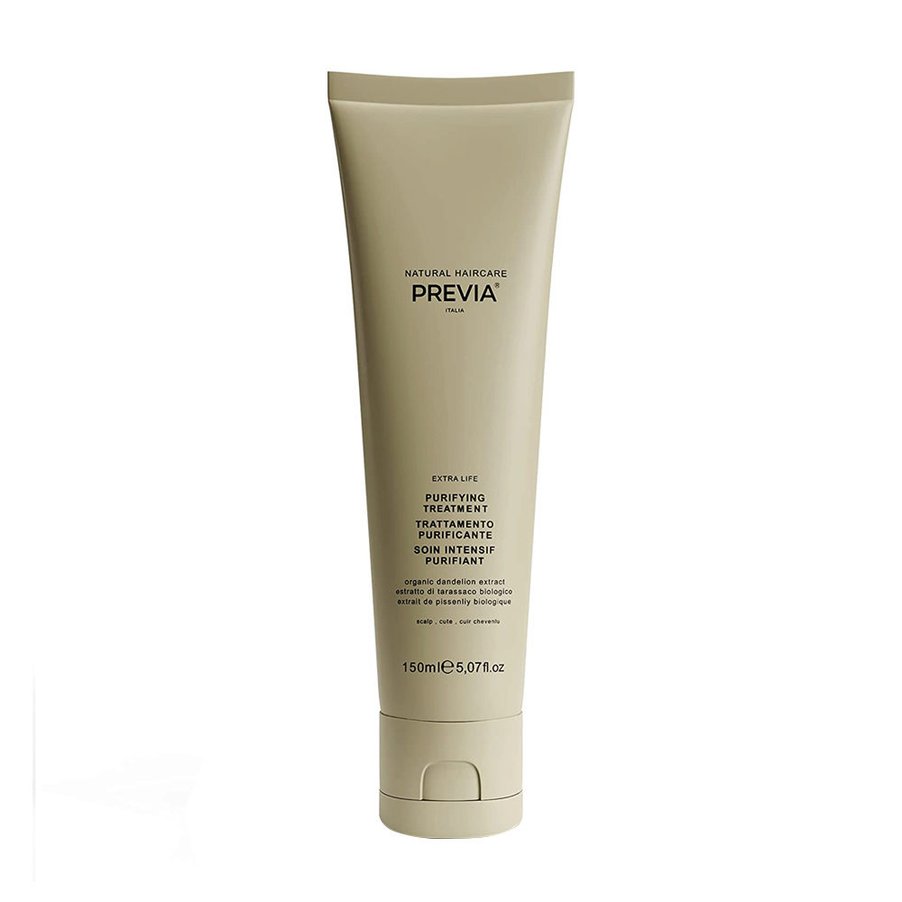 Previa Green Clay Purifying Treatment 150ml - rebalancing hydrating and soothing