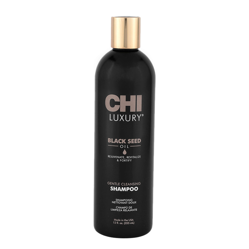 CHI Luxury Black Seed Oil Gentle Cleansing Shampoo 355ml - delicate restructuring shampoo