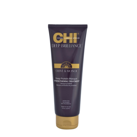 CHI Deep Brilliance Olive & Monoi Deep Protein Masque Strengthening Treatment 237ml
