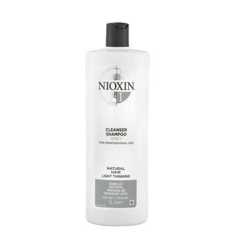 Nioxin System1 Cleanser shampoo 1000ml - antihairloss shampoo