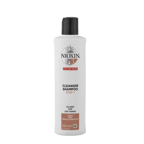 Nioxin System3 Cleanser Shampoo 300ml - shampoo for coloured hair with slight thinning