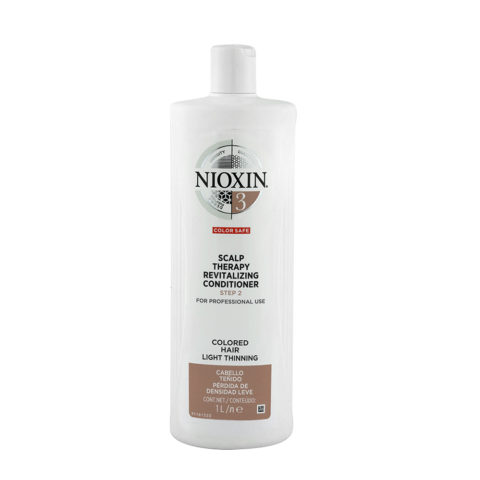 Nioxin System3 Scalp therapy Revitalizing conditioner 1000ml - conditioner for coloured hair with slight thinning