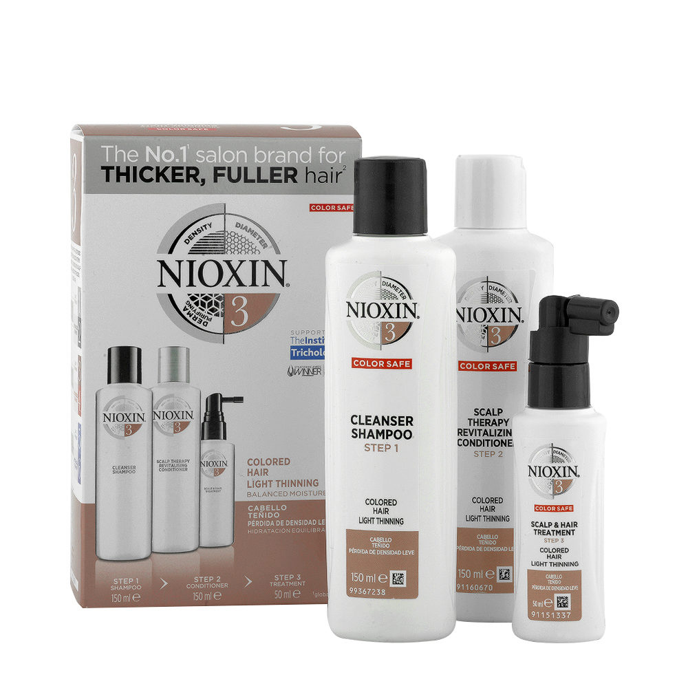 Nioxin System3 Complete Kit for Coloured Hair with Slight Thinning