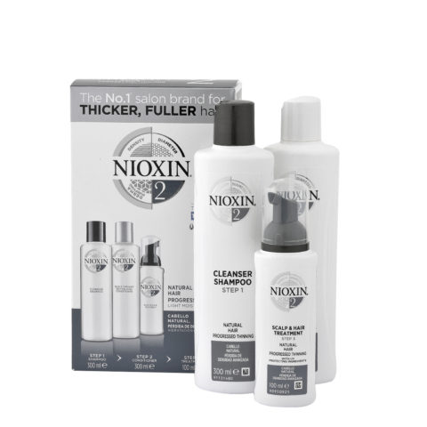 Nioxin System2 XXL Antihairloss Kit Shampoo 300ml + Conditioner 300ml + Treatment 100ml