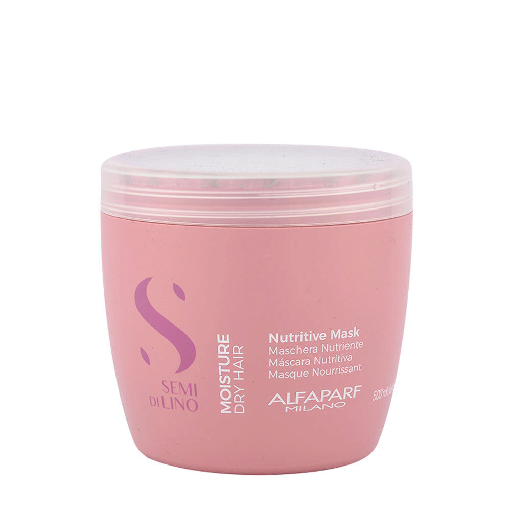 Alfaparf Milano Semi Di Lino Moisture Nutritive Mask 500ml - nutritive mask for dry hair