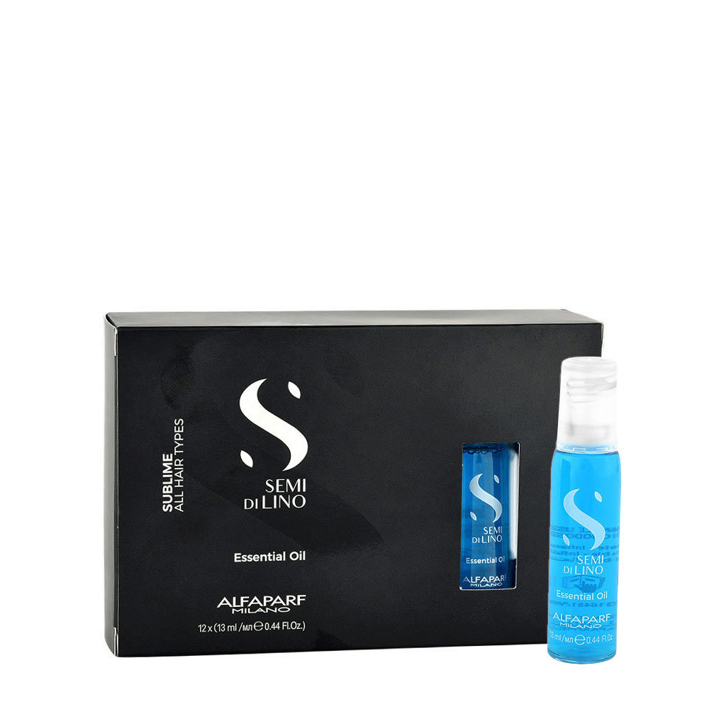 Alfaparf Milano Semi Di Lino Sublime Essential Oil 12x13ml - illuminating oil in vials