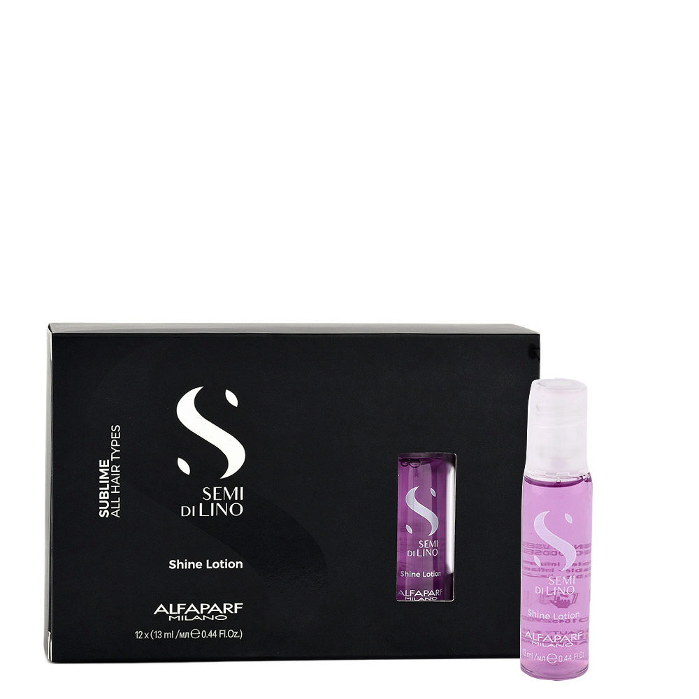 Alfaparf Milano Semi Di Lino Sublime Shine Lotion 12x13ml - Perfecting Treatment