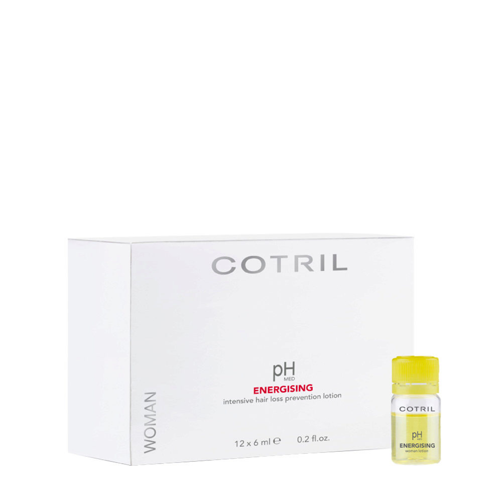 Cotril pH Med Energising Intensive hair loss prevention Lotion Woman 12x6ml - woman's fall prevention vials