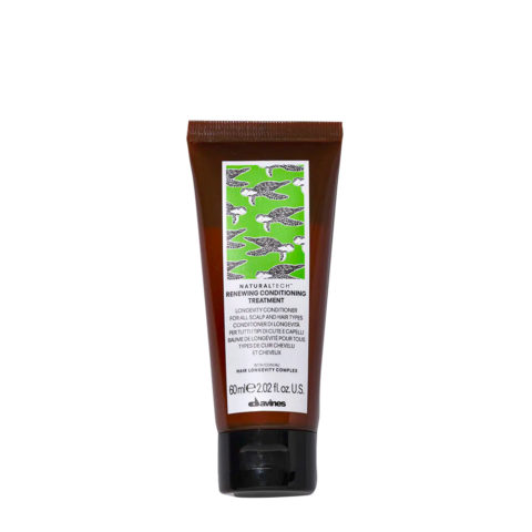 Davines Naturaltech Renewing Conditioning Treatment 60ml - longevity conditioner for all hair and scalp types