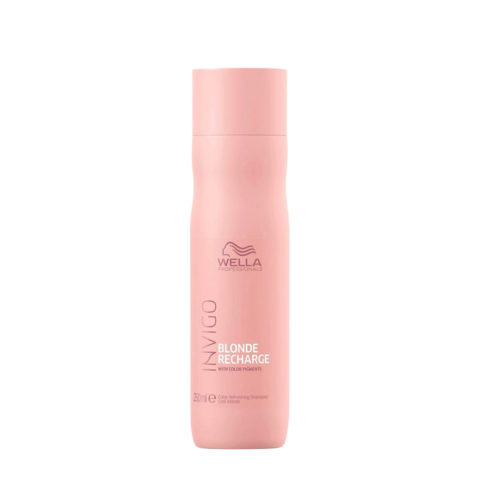 Wella Invigo Blonde Recharge Shampoo 250ml - anti-yellow shampoo
