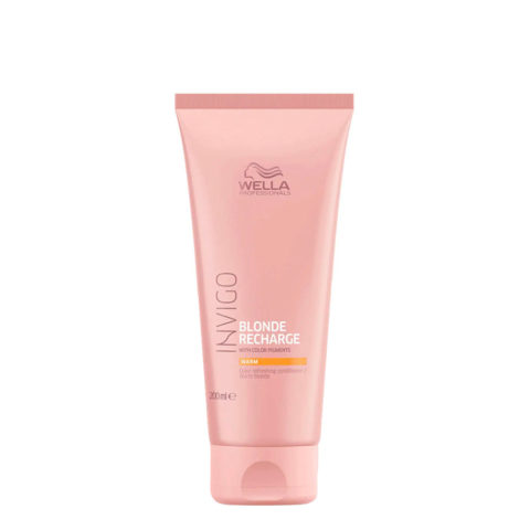 Wella Invigo Blonde Recharge Warm Blonde Color Refreshing Conditioner 200ml - blond conditioner