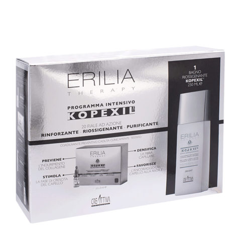 Creattiva Erilia Kopexil Anti hair loss kit: shampoo 250ml + vials 20x8ml