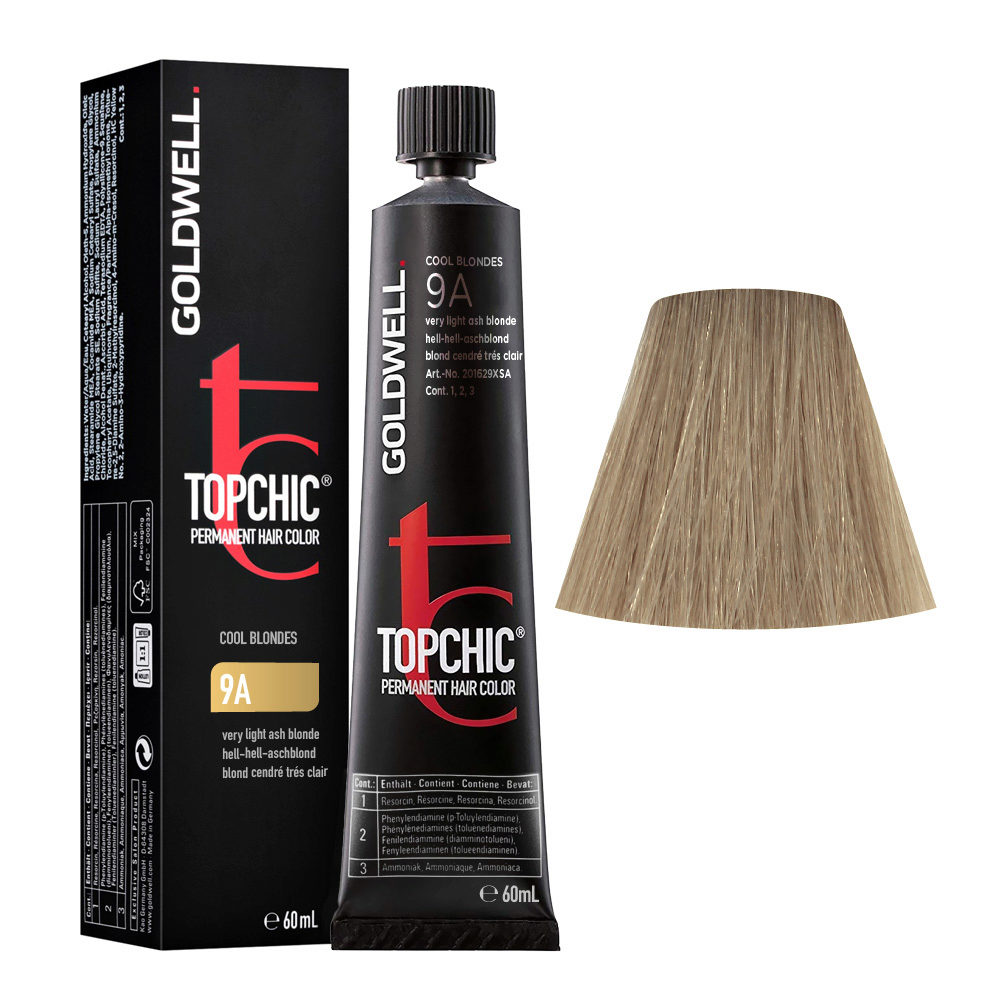 9A Very light ash blonde Goldwell Topchic Cool blondes tb 60ml