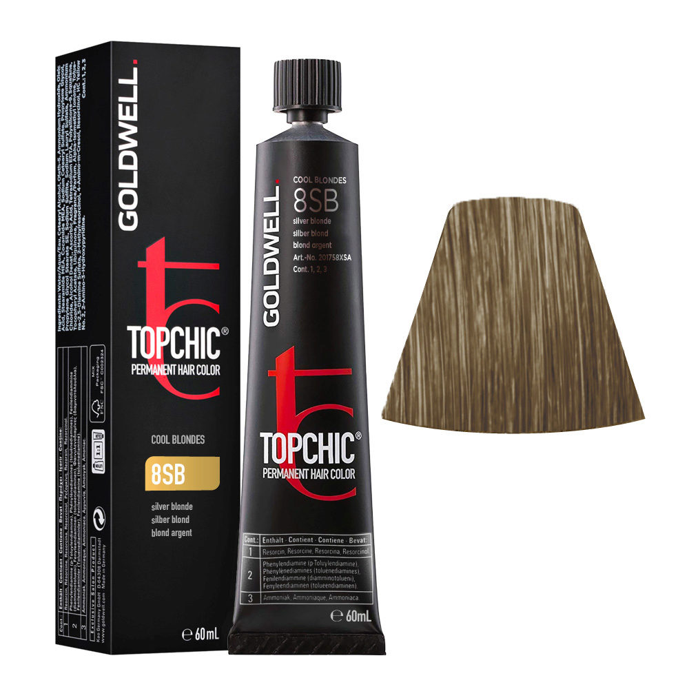 8SB Silver blonde Goldwell Topchic Cool blondes tb 60ml