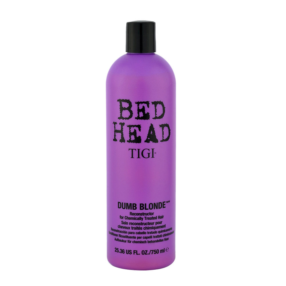 Tigi Bed Head Dumb Blonde Reconstructor Conditioner 750ml - conditioner for blonde treated hair