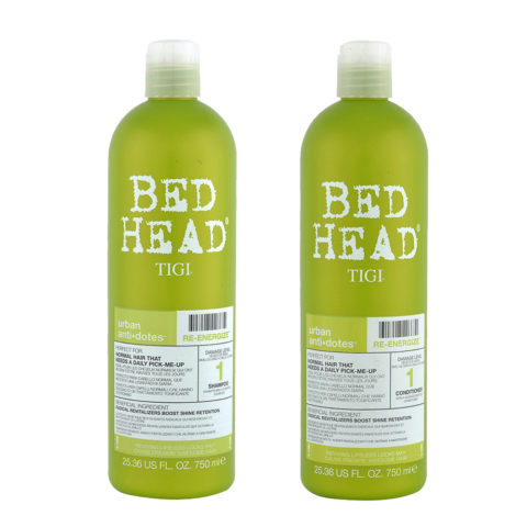 Tigi Urban Antidotes Kit Re-Energize Shampoo 750ml   Conditioner 750ml