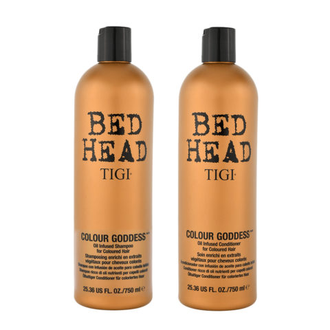 Tigi Bed Head Colour Goddess Oil Infused Shampoo 750ml Conditioner 750ml