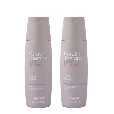 Alfaparf Lisse Design Keratin Therapy Shampoo 250ml Conditioner 250ml