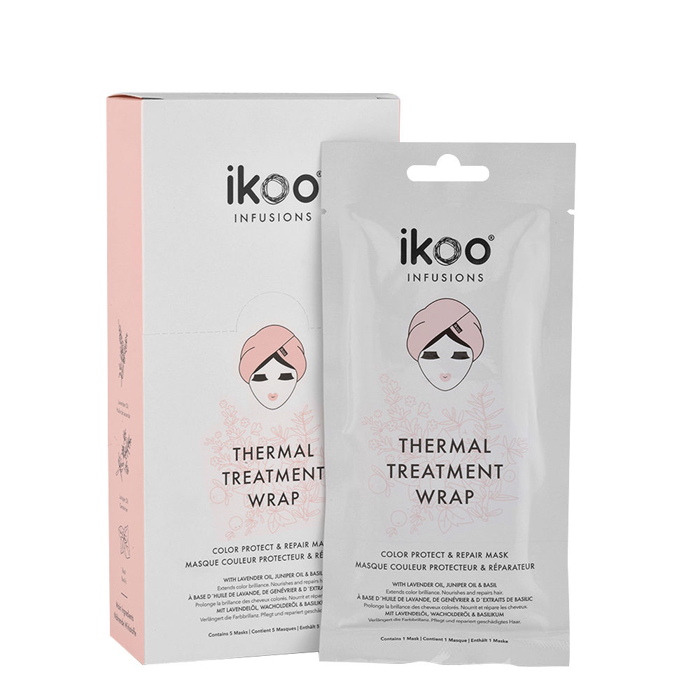 Ikoo Thermal treatment wrap Color protect & repair 5x35g - restructuring mask colored hair | Hair Gallery Ikoo Thermal treatment wrap Color protect & repair 5x35g - restructuring mask colored hair | Hair Gallery