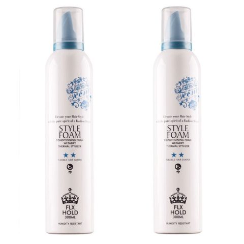 Tecna LMZ Stylish Style foam Blue conditioning foam 300ml - provides body and hold kit 2 pcs