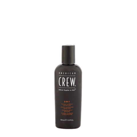 American crew Classic 3 in 1  100ml - shampoo conditioner and gel douche