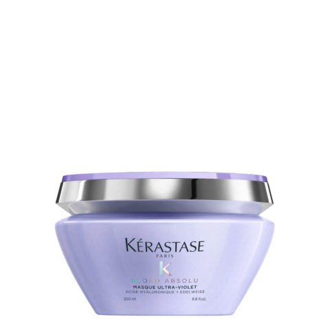 Kerastase Blond Absolu Masque Ultra Violet 200ml - anti yellow mask for blonde,  grey or white hair