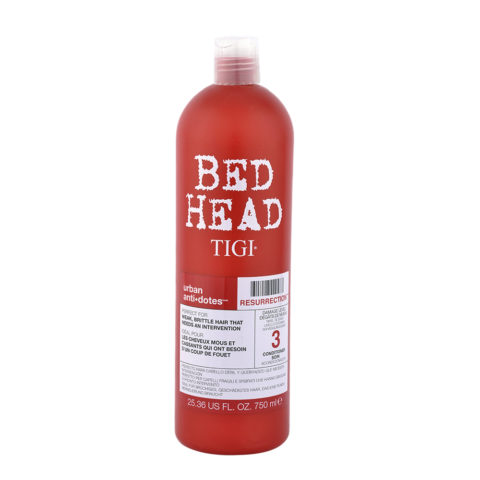 Tigi Bed Head Urban Antidotes Resurrection 3 Conditioner 750ml - conditioner for very damaged hair