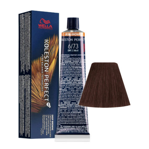 Wella Koleston Perfect Me+ Deep Browns 6/73 Dark Golden Sand Blonde 60ml - permanent colouring