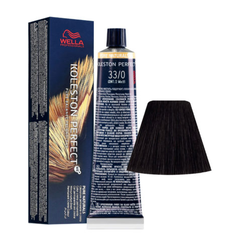 Wella Koleston Perfect Me+ Pure Naturals 33/0 Intense Dark Brown 60ml - permanent colouring