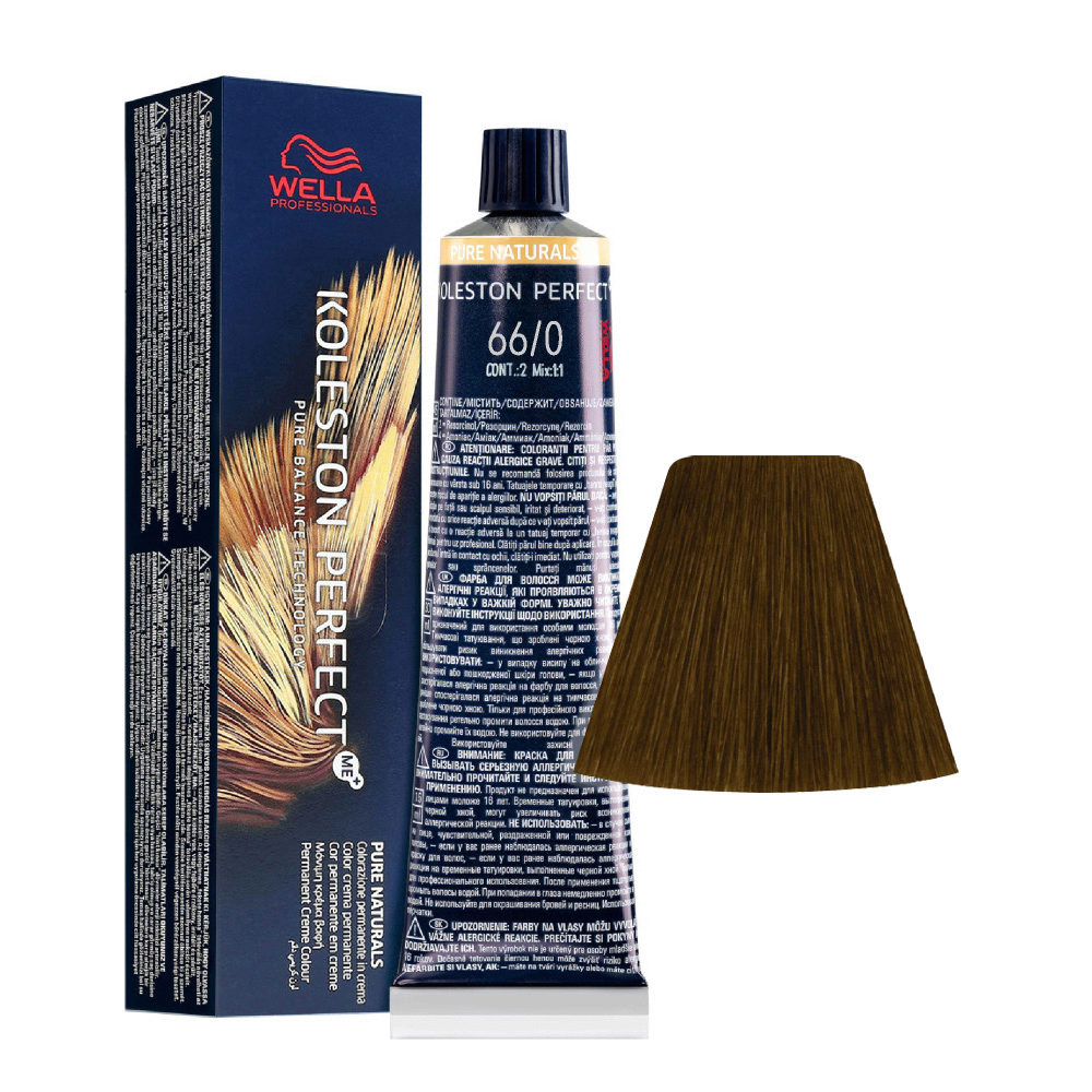 Wella Koleston Perfect Me+ Pure Naturals 66/00 Intense Dark Blonde 60ml - permanent colouring