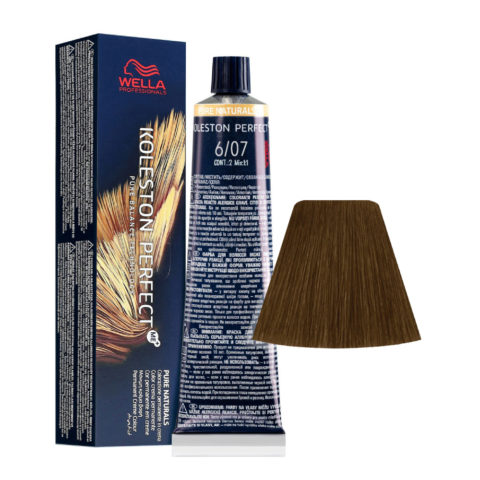 Wella Koleston Perfect Me+ Pure Naturals 6/07 Dark Natural Sand Blonde 60ml - permanent colouring