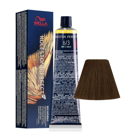 Wella Koleston Perfect Me+ Rich Naturals 6/3 Dark Golden Blonde 60ml - permanent colouring