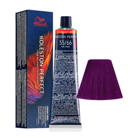 Wella Koleston Perfect Me+ Vibrant Reds 55/66 Intense Light Brown Intense Violet 60ml - permanent colouring