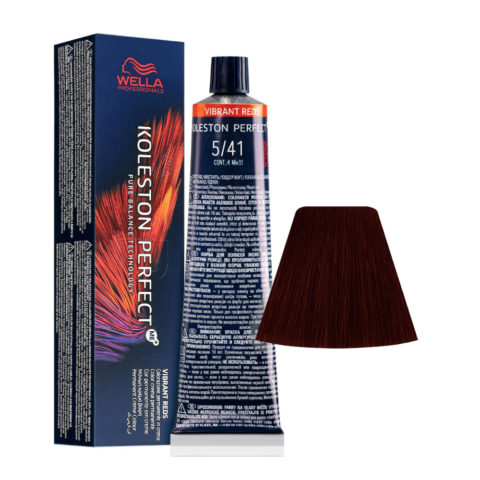 Wella Koleston Perfect Me+ Vibrant Reds 5/41 Light Brown Copper Ash 60ml - permanent colouring