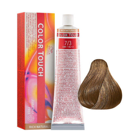 Wella Color Touch Rich Naturals 7/3 Medium Golden Blonde 60ml  - semi-permanent color without ammonia