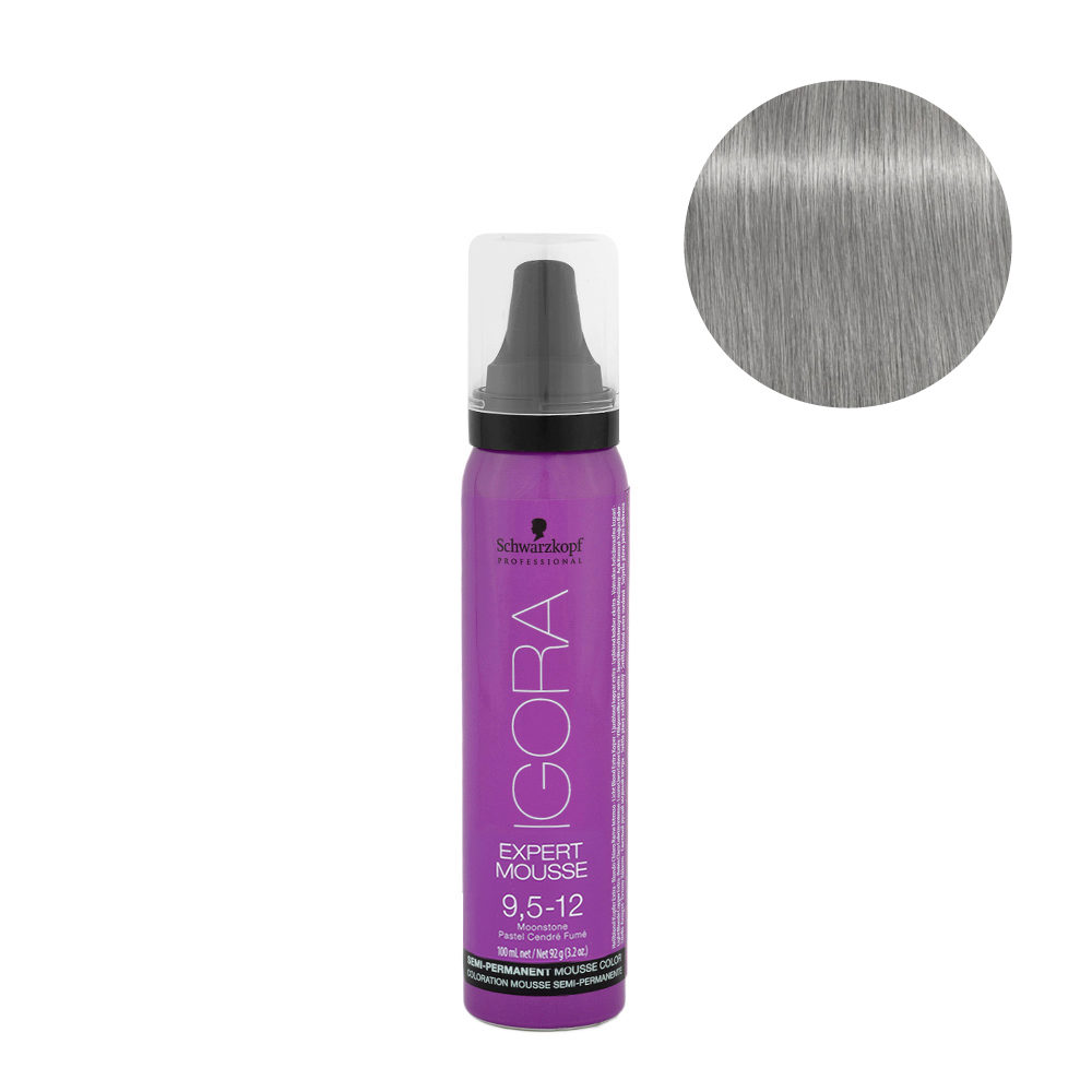 9.5-12 Platinum Blonde Smoky Ash Schwarzkopf Igora Expert Mousse 100ml - semi-permanent colouring foam