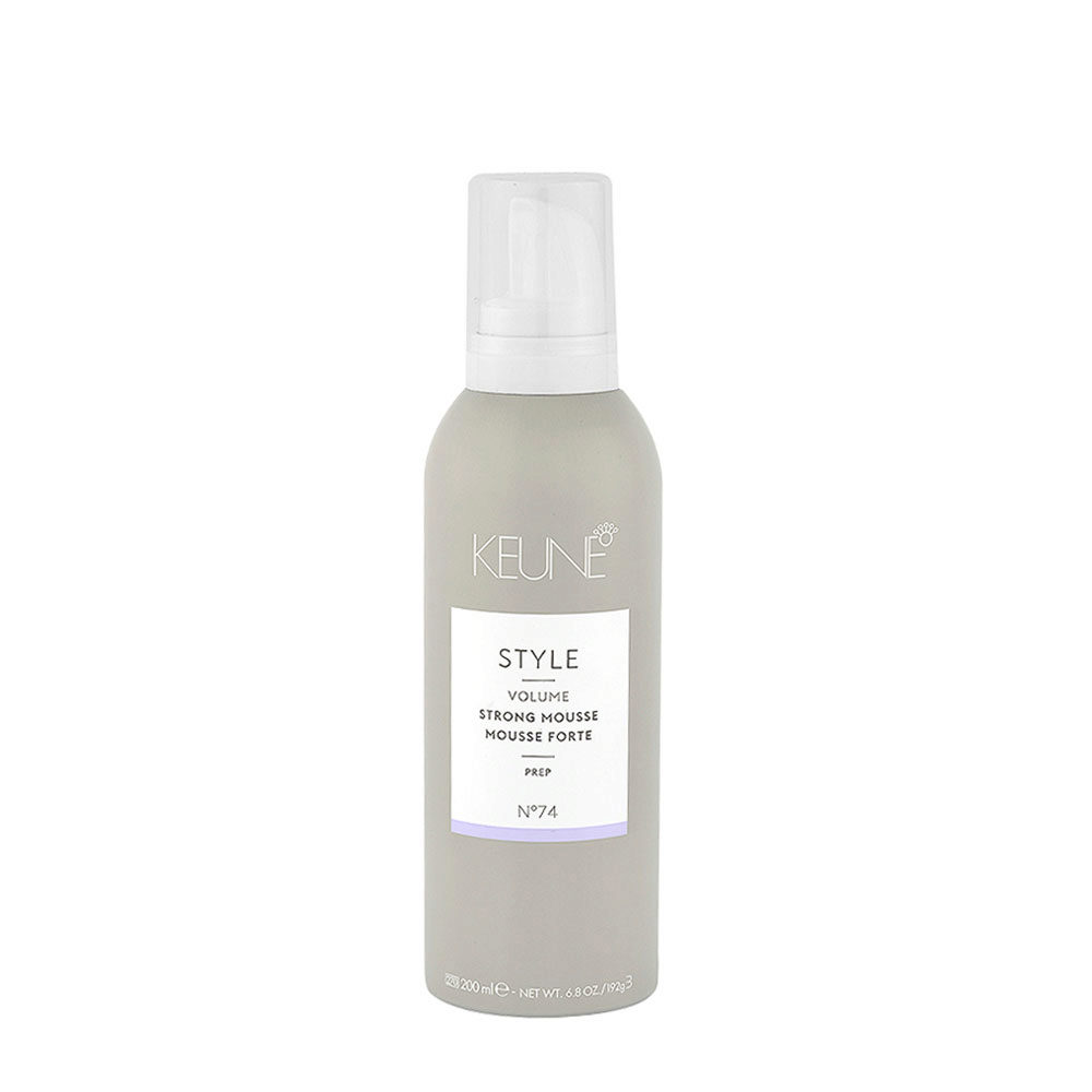 Keune Style Volume Strong Mousse N.74, 200ml - strong volumizing mousse