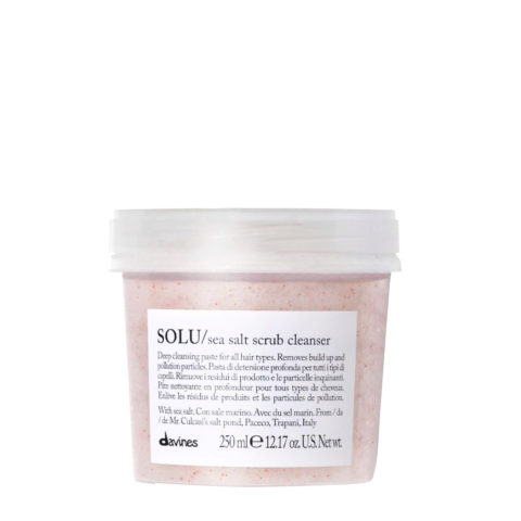Davines Essential HairCare Solu Sea Salt Scrub Cleanser 250ml - sea ​​salt scrub for all hair types