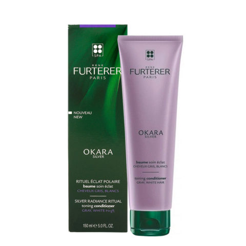 René Furterer Okara Silver Radiance Ritual Conditioner 150ml - For Gray And White Hair