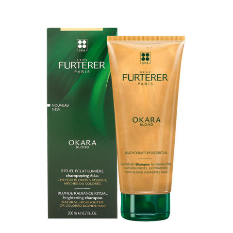 René Furterer Okara Blonde Radiance Shampoo 200ml - For Natural, Highlighted Or Colored Blonde Hair