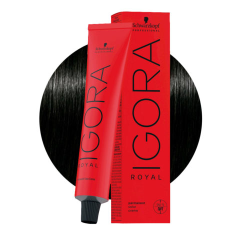 Schwarzkopf Igora Royal 1-0 Black 60 ml - permanent colouring