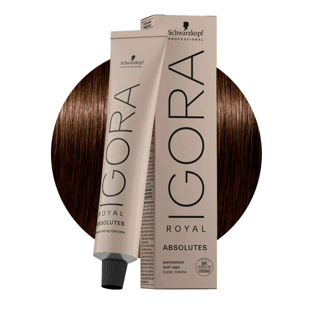 Schwarzkopf Igora Royal Absolutes 4-60 Natural Chocolate Medium Brown 60ml - permanent colouring