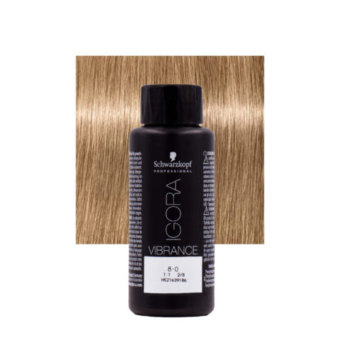 Schwarzkopf Igora Vibrance 8-0 Natural Light Blonde 60ml - tone on tone colouring