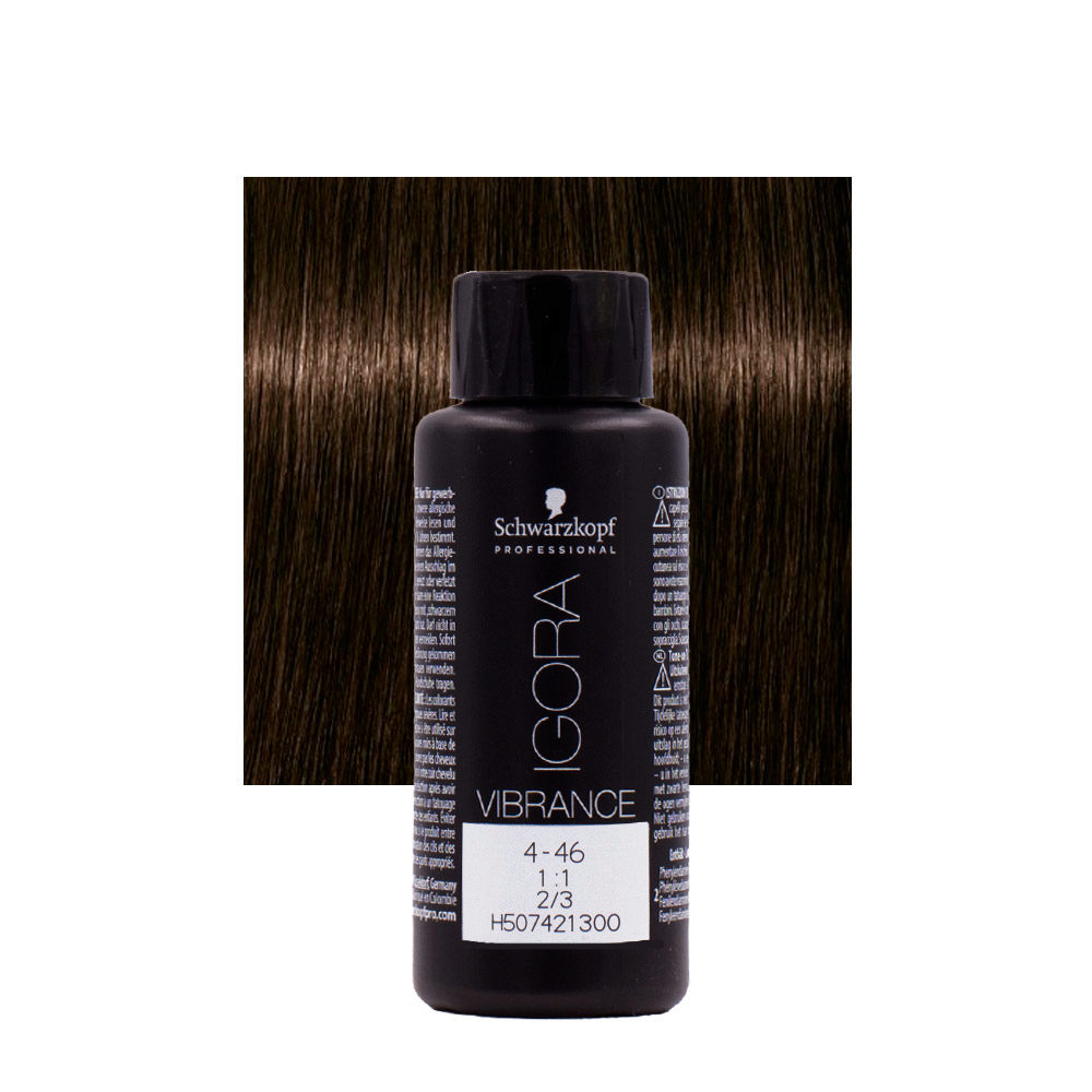 Schwarzkopf Igora Vibrance 4-46 Medium Brown Chocolate Beige 60ml - tone on tone coloring