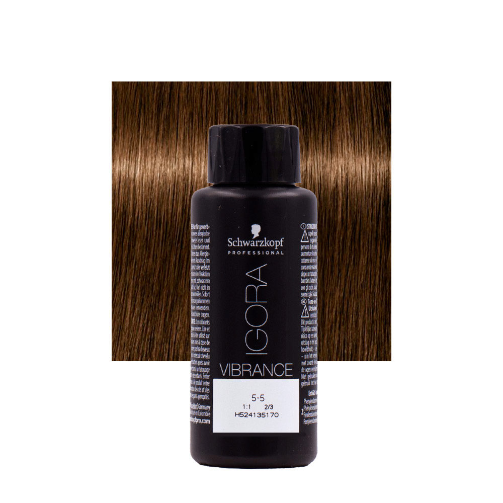 Schwarzkopf Igora Vibrance 5-5 Light Golden Brown 60ml - tone on tone coloring