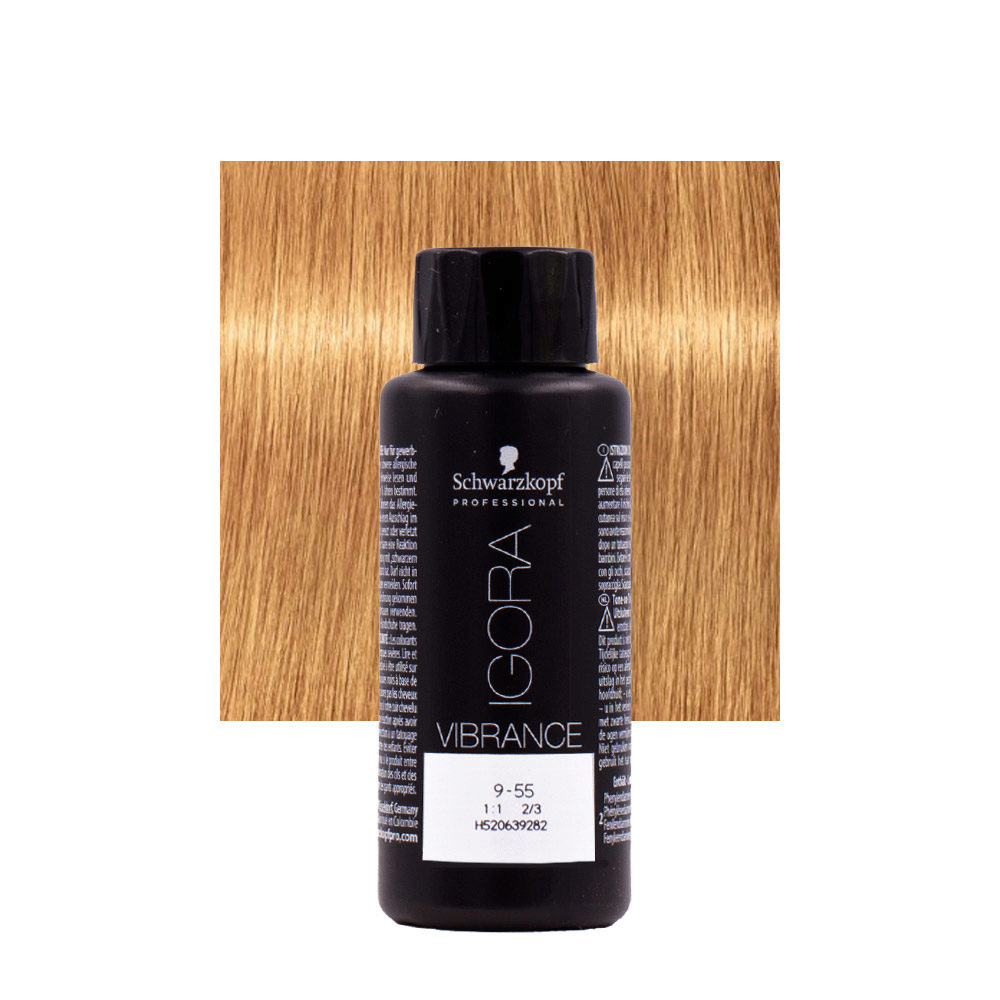 Schwarzkopf Igora Vibrance 9-55 Extra Light Golden Blonde 60ml - tone on tone coloring