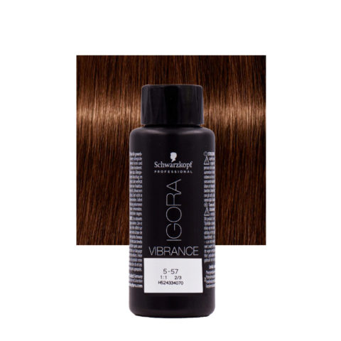 Schwarzkopf Igora Vibrance 5-57 Light Golden Copper Brown 60ml - tone on tone coloring