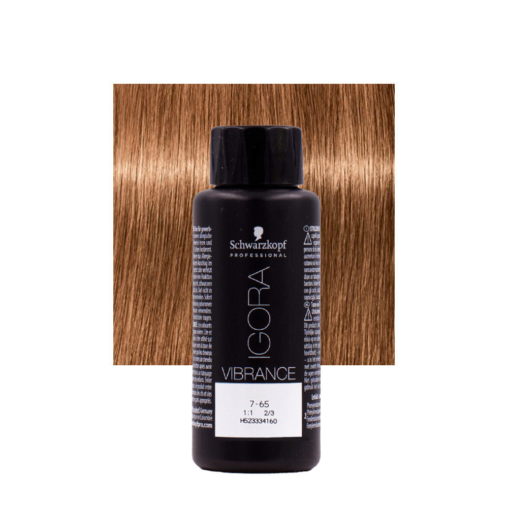 Schwarzkopf Igora Vibrance 7-65 Medium Golden Chocolate Blonde 60ml - tone on tone coloring