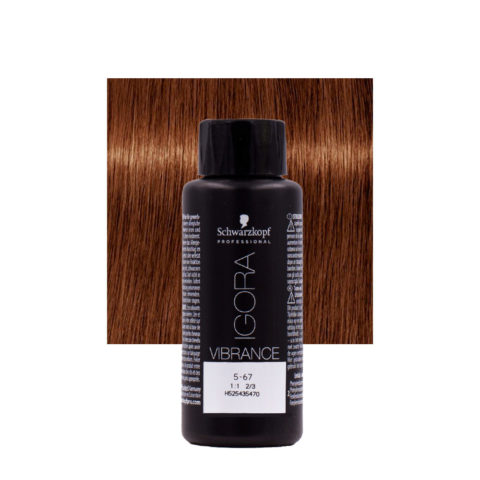 Schwarzkopf Igora Vibrance 5-67 Chocolate Copper Light Brown  60ml - tone on tone coloring